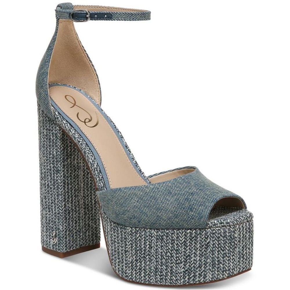 Sam Edelman Blue Platform Heels